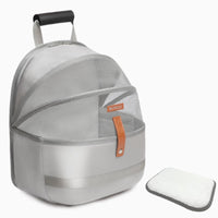HKM-1466301 Portable Canvas Cat Backpack for Pets Up to 15 kg - Medium Soft Design in Gray