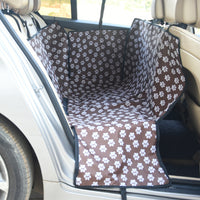HKM-146707 Waterproof Thickened Dog Cushion for Car - Anti-Slip, Two-Seater Design, Black/Coffee
