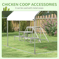 HKM-1467709 Chicken Roost Swing Set with Wooden Stand, Ladder Platforms for 10-15 Chickens