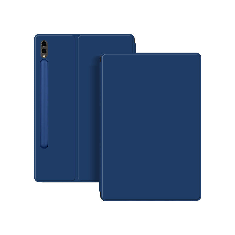 HKM-146771 Magnetic Protective Cover for Samsung Tablets - Fits Tab S9 FE Plus & S8 Ultra, Multi-Function Flip Case in Black, Blue, Gray, Green