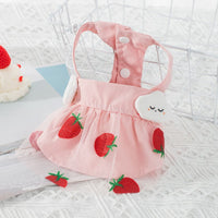 HKM-1468221 Cute Mesh Strawberry Strap Dress for Dogs - Multiple Colors Available
