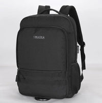 HKM-146899 17-Inch Waterproof Nylon Laptop Backpack with USB Charging Port for Men