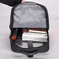 HKM-146899 17-Inch Waterproof Nylon Laptop Backpack with USB Charging Port for Men