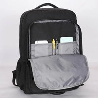 HKM-146899 17-Inch Waterproof Nylon Laptop Backpack with USB Charging Port for Men