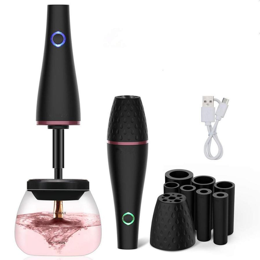 HKM-146899 Electric Makeup Brush Cleaner - Rechargeable ABS Body in Black