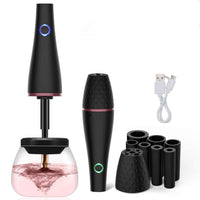 HKM-146899 Electric Makeup Brush Cleaner - Rechargeable ABS Body in Black