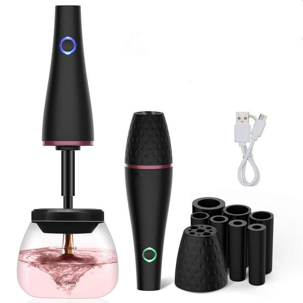 HKM-146899 Electric Makeup Brush Cleaner - Rechargeable ABS Body in Black
