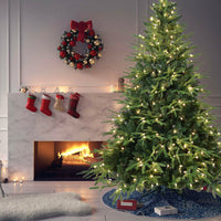 HKM-146963 Artificial Christmas Tree with Lights - 4ft to 9ft PE/PVC Hybrid Options Available