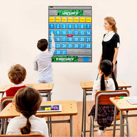 HKM-146963 Monthly Classroom Calendar Pocket Chart Kit for Educational Use