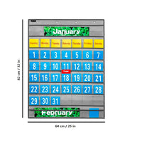 HKM-146963 Monthly Classroom Calendar Pocket Chart Kit for Educational Use