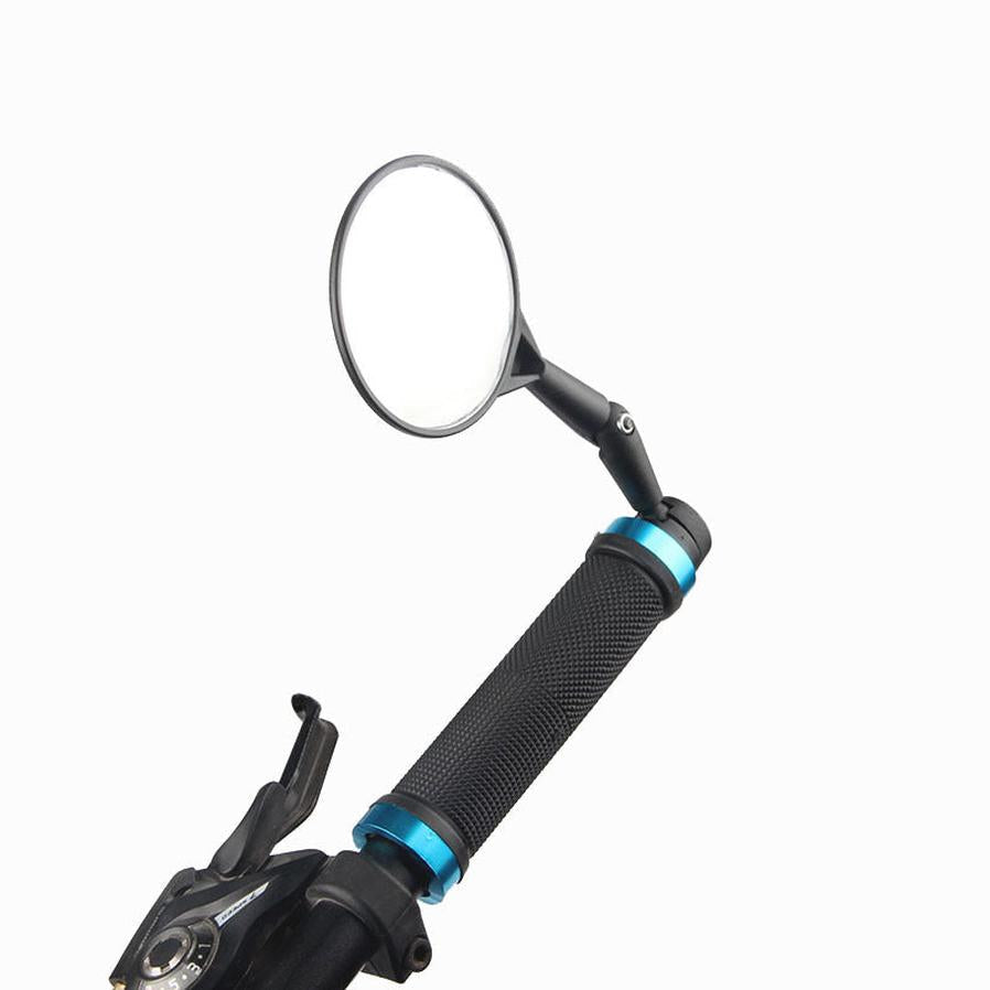 HKM-147027 Bicycle Rearview Mirror with Reflector Attachment for Enhanced Safety