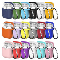 HKM-147027 Liquid Silicone Earphone Cover for AirPods (1st & 2nd Generation) - Simple Clamshell Design