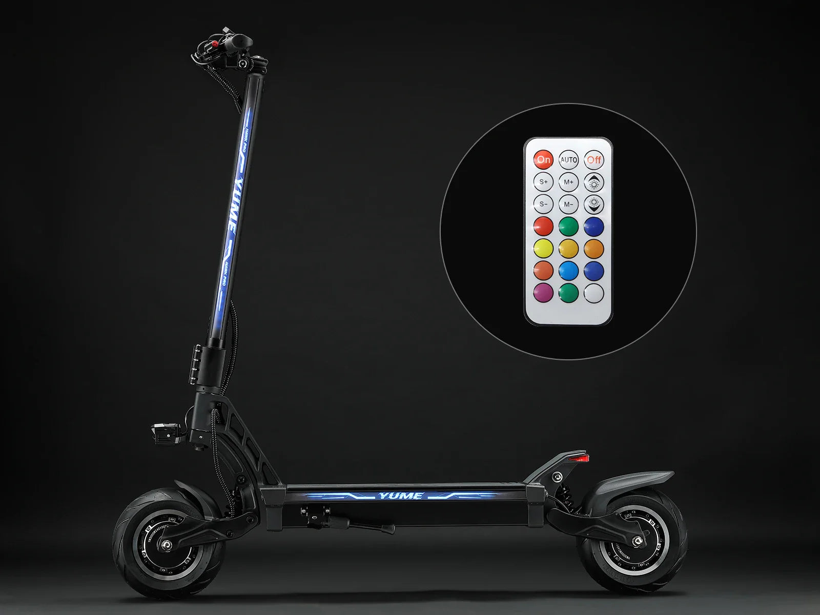 HKM-147027 YUME HAWK Pro 250W Folding Electric Scooter with Full Suspension, Waterproof, 96 km Range, Adjustable Speed