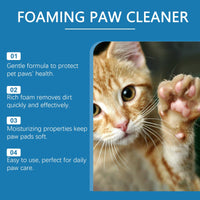 HKM-1471677 Pet Paw Cleaner Deep Care Foam for Dogs - 100ml Claw Cleaning Solution
