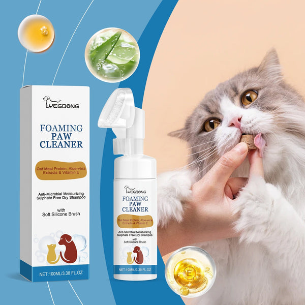HKM-1471677 Pet Paw Cleaner Deep Care Foam for Dogs - 100ml Claw Cleaning Solution
