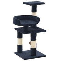 HKM-1473085 Versatile Cat Scratching Post with Sisal Columns, Plush Surface, and Viewing Platforms - 65 cm