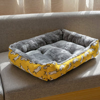 HKM-1473853 Cozy Four Seasons Doghouse with Summer Mat and Ham Sausage Accessories