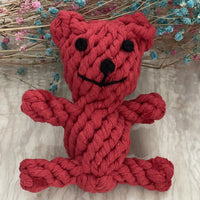 HKM-1474621 Hand-Knitted Christmas Suit Cotton Rope Pet Chew Toy