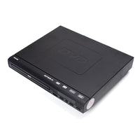 HKM-147667 Mini HD DVD Player with USB Support, Model DVD-225, Compact Design, Stereo Sound, Includes Remote and AV Cable