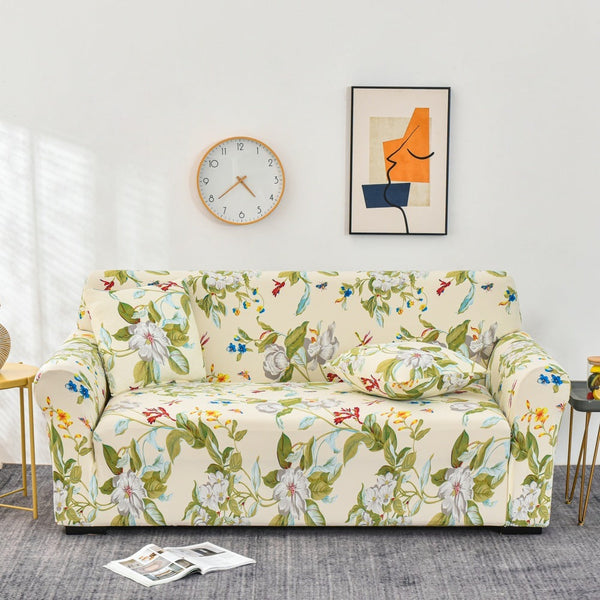 HKM-147731 Elastic Non-Slip Sofa Cover in Geometric Design, Available in Multiple Sizes and Colors