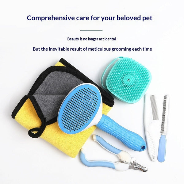 HKM-1477437 Extra-Large Pet Water-Absorbent Towel Grooming Set for Dogs
