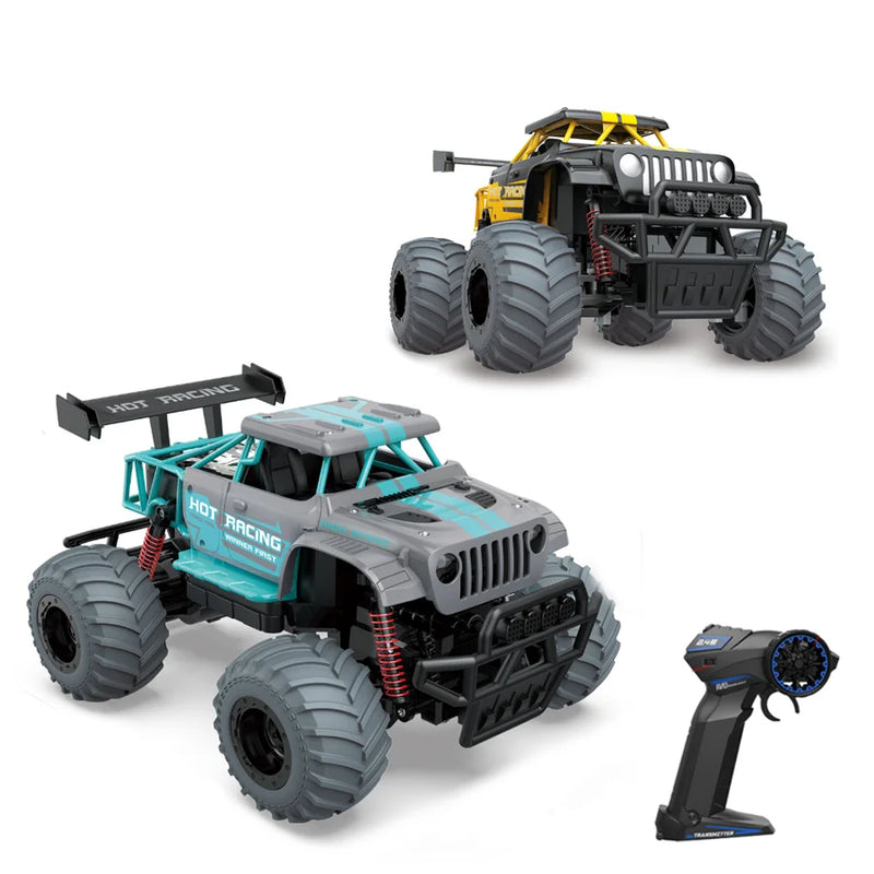 HKM-147795 Colorful 27MHZ Remote Control Electric Racing Car - 360° Stunt Rock Crawler for Indoor and Outdoor Play