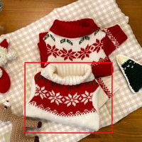HKM-1480125 Warm Hooded Cape with Christmas Antlers for Pets in Green Elk and Red Sweater Designs