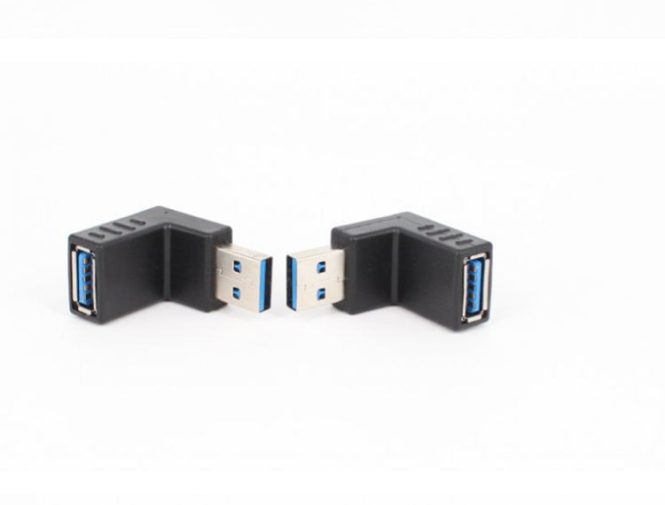 HKM-148051 90-Degree USB 3.0 A Male to Female Adapter for Data Transfer and Charging