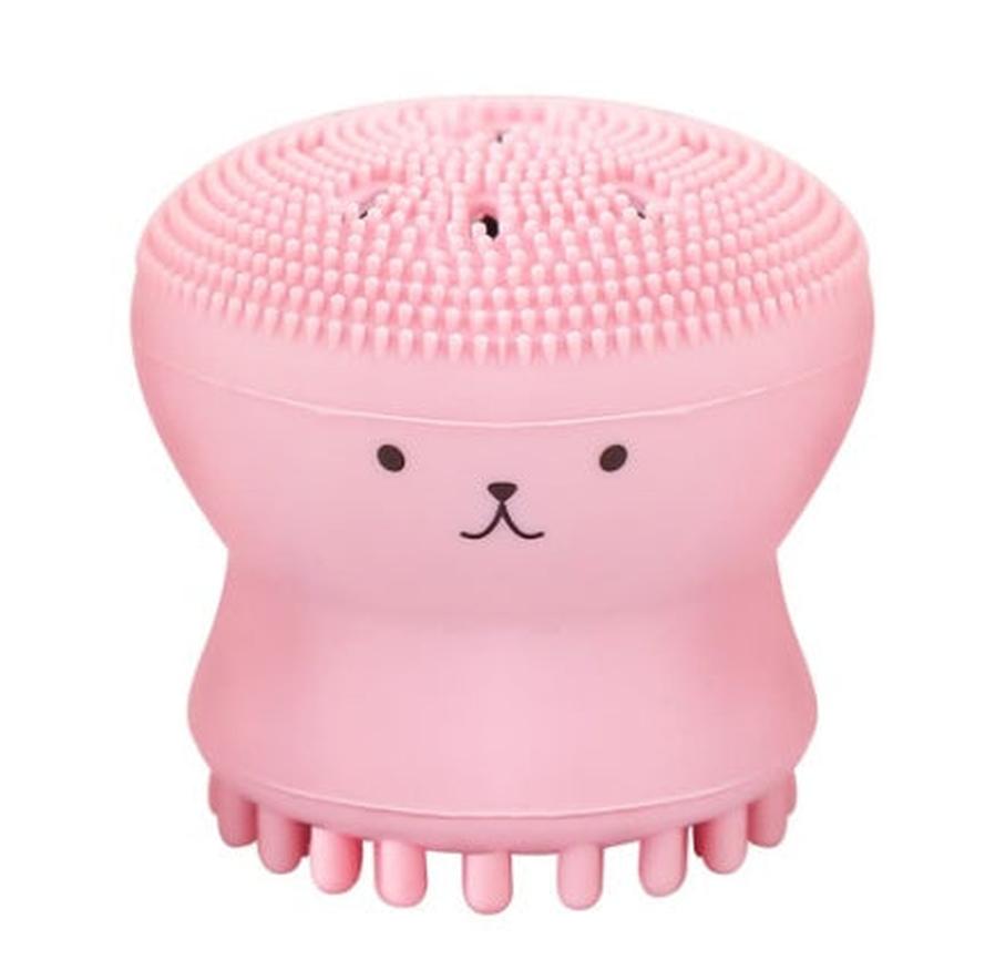 HKM-148051 Octopus-Shaped Silicone Facial Cleansing Brush for Manual Massage and Foaming Cleanse