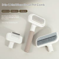 HKM-1481149 Large Deshedding Brush for Pets - Available in Noble Pink, Moonlight White, and Cherry Pink