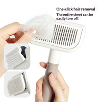 HKM-1481149 Large Deshedding Brush for Pets - Available in Noble Pink, Moonlight White, and Cherry Pink