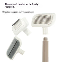 HKM-1481149 Large Deshedding Brush for Pets - Available in Noble Pink, Moonlight White, and Cherry Pink