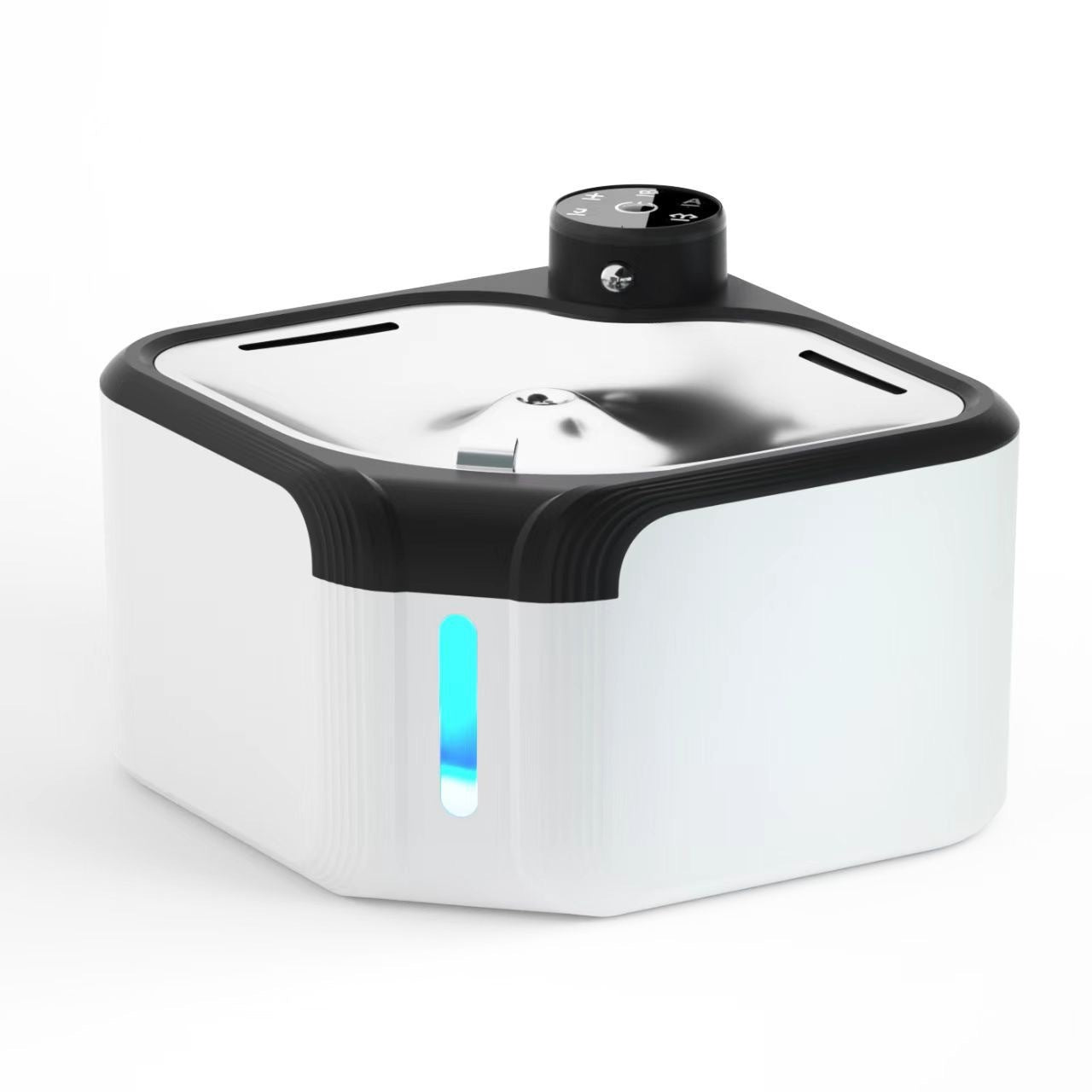 HKM-1481405 Wireless Induction Stainless Steel Automatic Pet Water Dispenser for Dogs and Cats