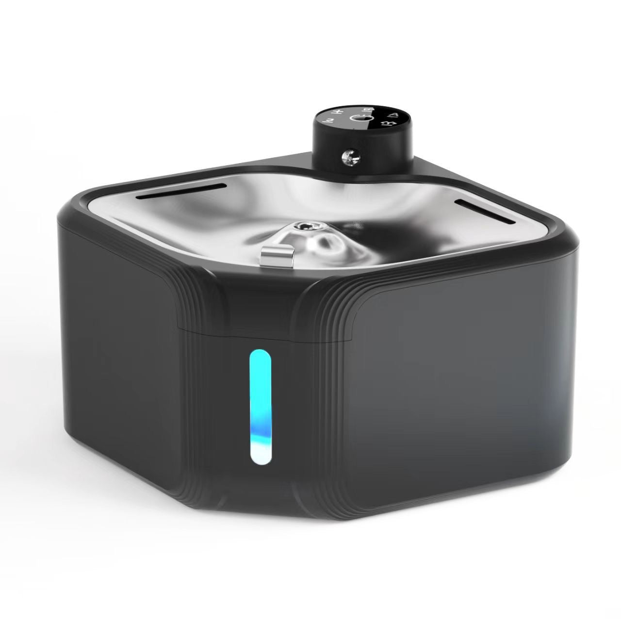 HKM-1481405 Wireless Induction Stainless Steel Automatic Pet Water Dispenser for Dogs and Cats