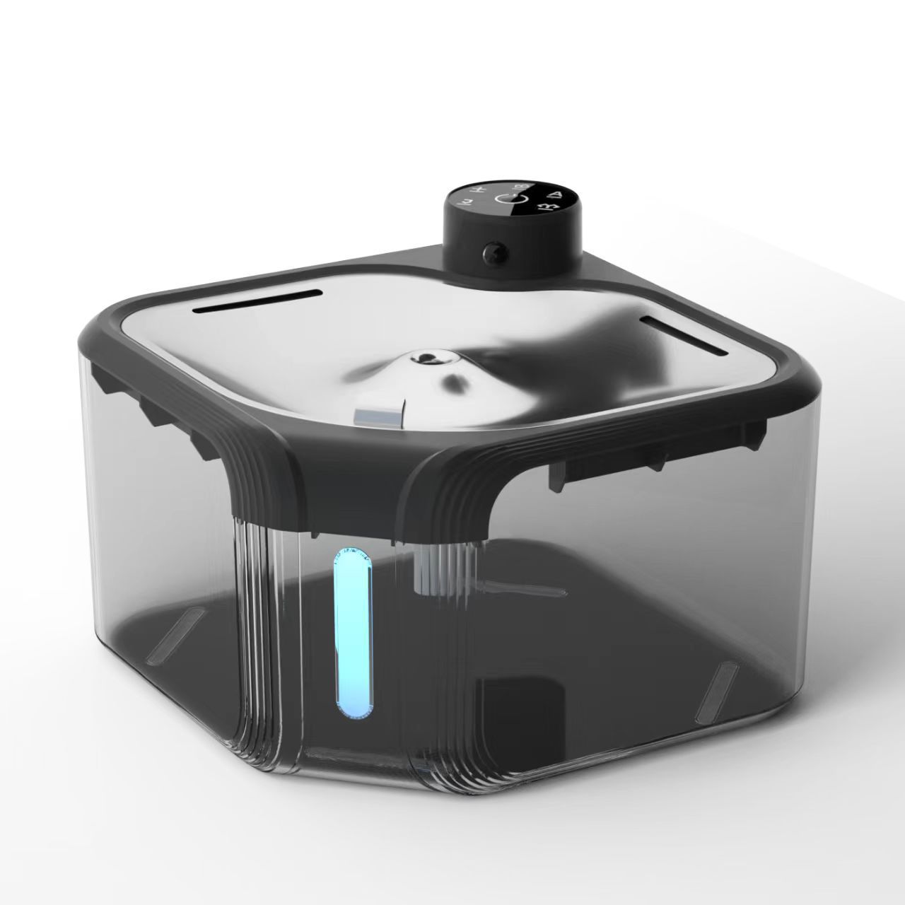 HKM-1481405 Wireless Induction Stainless Steel Automatic Pet Water Dispenser for Dogs and Cats