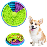 HKM-1481533 Interactive 3-Layer Rotating Slow Feeder Bowl for Cats and Dogs - Anti-Choking Puzzle Pet Tableware