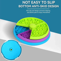 HKM-1481533 Interactive 3-Layer Rotating Slow Feeder Bowl for Cats and Dogs - Anti-Choking Puzzle Pet Tableware