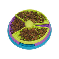 HKM-1481533 Interactive 3-Layer Rotating Slow Feeder Bowl for Cats and Dogs - Anti-Choking Puzzle Pet Tableware