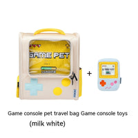 HKM-1481789 Portable Retro-Style Cat and Dog Travel Backpack - Large Capacity Pet Carrier Bag