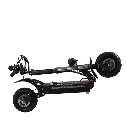 HKM-148179 Electric Folding Scooter with 11 Inch Fat Tires, Dual Motor, 80-85KM/H Max Speed, 90-100KM Range