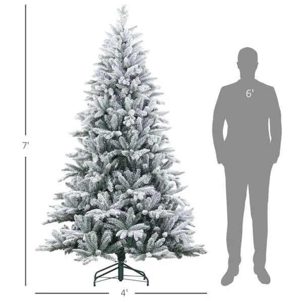 HKM-148435 7ft Artificial Christmas Tree with Festive Holiday Decorations
