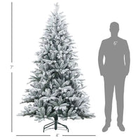 HKM-148435 7ft Artificial Christmas Tree with Festive Holiday Decorations