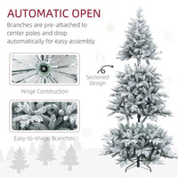 HKM-148435 7ft Artificial Christmas Tree with Festive Holiday Decorations