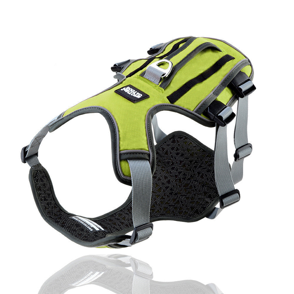 HKM-1484605 Reflective and Breathable Pet Chest Harness with Adjustable Traction Rope