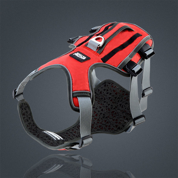 HKM-1484605 Reflective and Breathable Pet Chest Harness with Adjustable Traction Rope