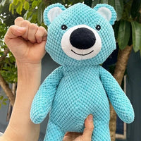 HKM-1484989 Soft Plush Bear Squeaky Toy for Dogs - Chew and Dental Training Aid for Puppies