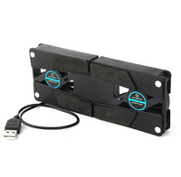 HKM-148499 Rotatable USB Cooling Pad with Dual Fans for 8-14 Inch Laptops and PCs