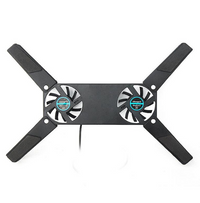 HKM-148499 Rotatable USB Cooling Pad with Dual Fans for 8-14 Inch Laptops and PCs