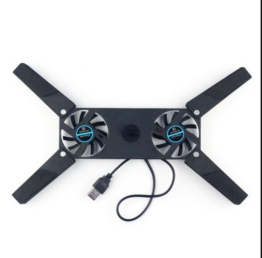 HKM-148499 Rotatable USB Cooling Pad with Dual Fans for 8-14 Inch Laptops and PCs
