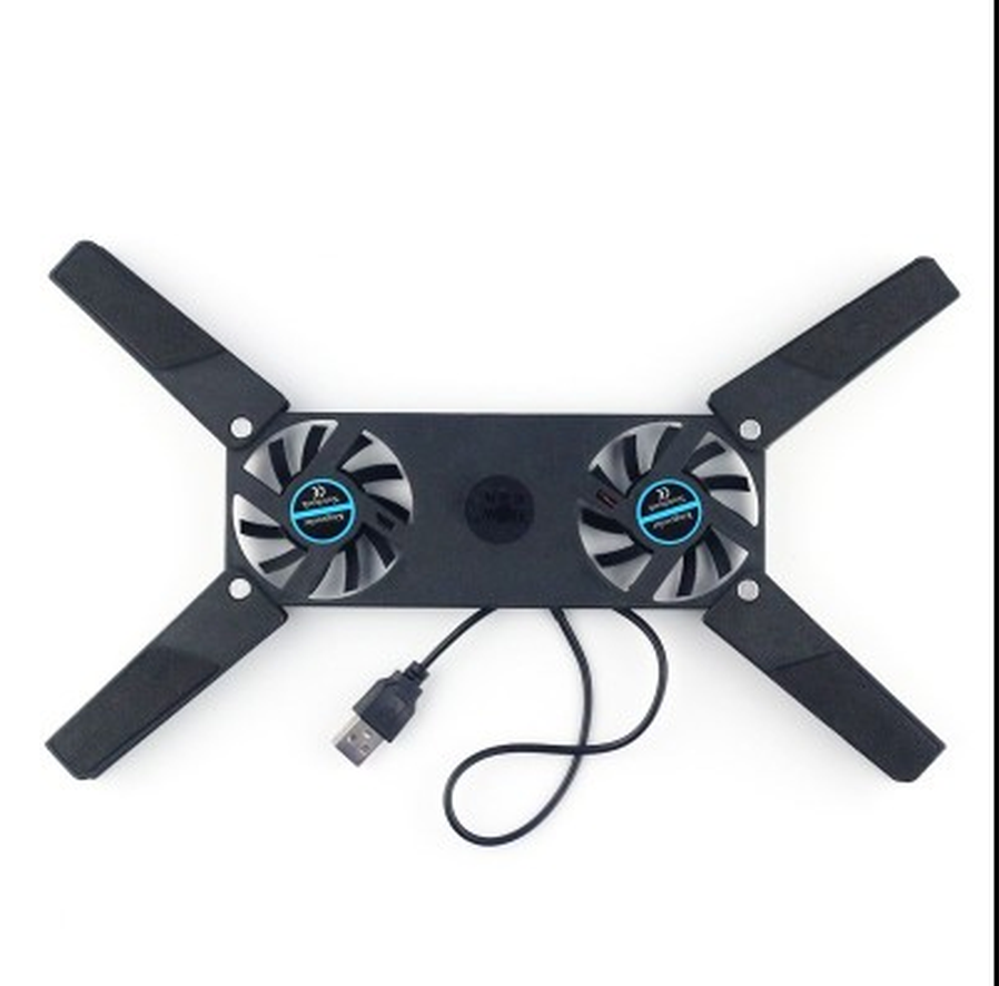 HKM-148499 Rotatable USB Cooling Pad with Dual Fans for 8-14 Inch Laptops and PCs